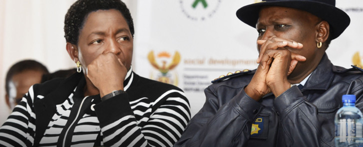 FILE: Department of Social Development’s Minister Bathabile Dlamini and the SAPS Police Commissioner Riah Phiyega. Picture: GCIS.