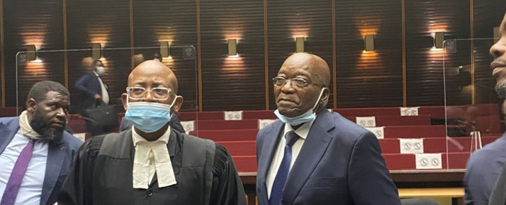 Former President Jacob Zuma appears in the Pietermaritzburg High Court on 31 January 2022. Picture: Nhlanhla Mabaso/Eyewitness News
