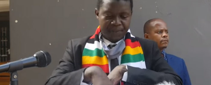 A YouTube screengrab of Victor Mpofu, Zimbabwean satirist.  