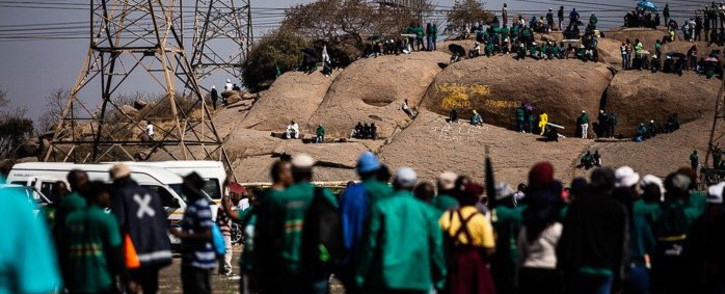 FILE: FILE: The Marikana community gathered to commemorate the massacre on 16 August 2019 which saw 34 miners gunned down on 16 August 2012. Picture: Kayleen Morgan/Eyewitness News