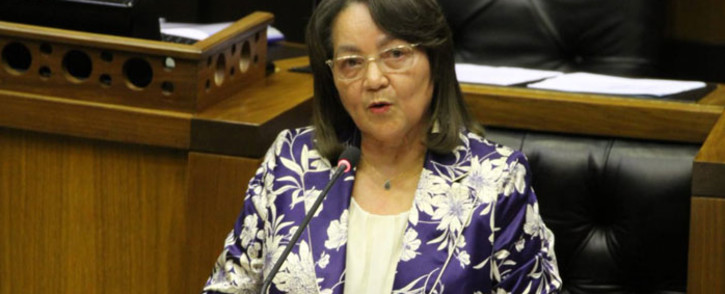 Minister of Public Works and Infrastructure Hon Patricia De Lille tabling her department budget vote in Parliament on 10 July 2019. Picture: @DepPublicWorks/Twitter