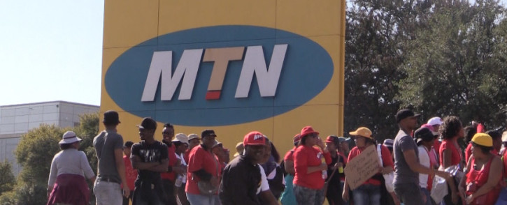 FILE. The CWU is currently in its fourth week of a strike at MTN over salary increases and bonuses. Picture Kgothatso Mogale/EWN