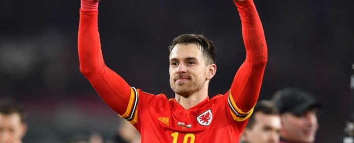 Wales' midfielder Aaron Ramsey reacts at the final whistle during the Group E Euro 2020 football qualification match between Wales and Hungary at Cardiff City Stadium in Cardiff, Wales on 19 November 2019. Picture: AFP