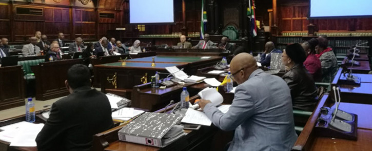 Home Affairs committee gathering in Parliament on 12 September 2018 for the inquiry into the early naturalisation of the Gupta family. Picture: @ParliamentofRSA/Twitter