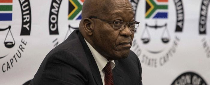FILE: Former President Jacob Zuma at the state capture commission on 19 July 2019. Picture: Abigail Javier/Eyewitness News