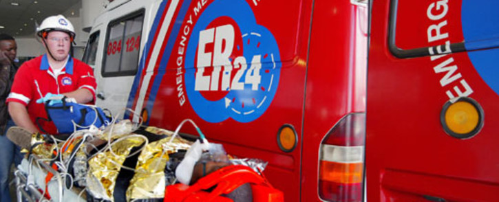 FILE: ER24 paramedics attend to a patient. Picture: Supplied