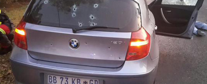 Gauteng police made significant breakthrough in the fight against the so-called airport robbery gang, with two suspects killed and another arrested in a shootout in the Moot area in Pretoria on 21 June 2015. Picture: SAPS.