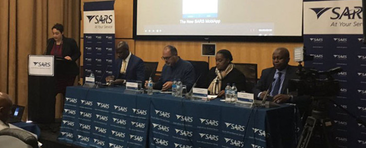 South African Revenue Services (Sars) Commissioner Edward Kieswetter briefs the media in Pretoria on 4 June 2019. Picture: @sarstax/Twitter