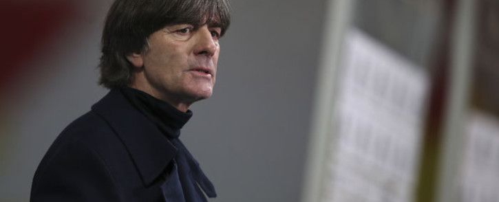 Germany's coach Joachim Loew reacts after the UEFA Nations League Group 4 football match against the Ukraine on 14 November 2020 at the Red Bull Arena stadium in Leipzig, eastern Germany. Picture: AFP