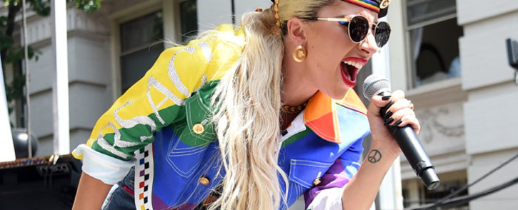 Lady Gaga speaks onstage during Pride Live's 2019 Stonewall Day on 28 June 2019 in New York City. Picture: AFP