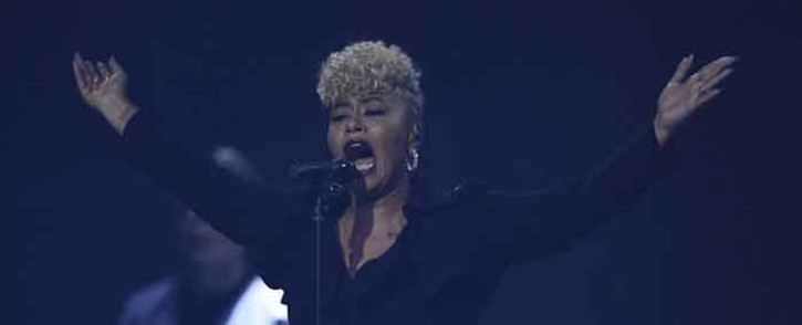 FILE: British singer-songwriter Emeli Sande performs during the BRIT Awards 2017 ceremony and live show in London on 22 February 2017. Picture: AFP
