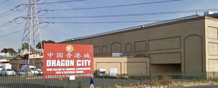 EWN has received reports from foreign shop owners at the Dragon City shopping complex who claim they are being pulled over and robbed of their daily earnings every day while driving home. Picture: Google Earth.