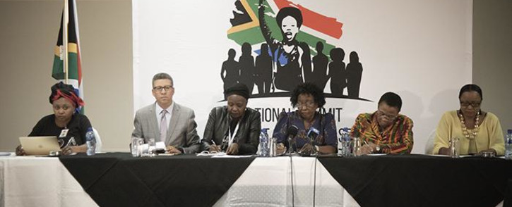 Government held a media briefing on the outcomes of the 2-day summit on gender-based violence in Centurion on Friday, 2 November 2018. Picture: Sethembiso Zulu/EWN