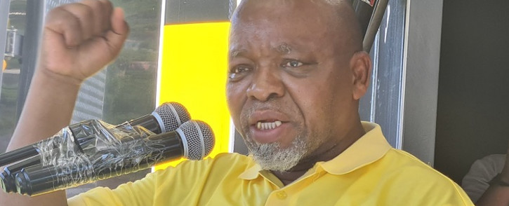 African National Congress (ANC) Chairperson Gwede Mantashe in the Moses Mabhida region on 23 October 2021. Picture: ANC.