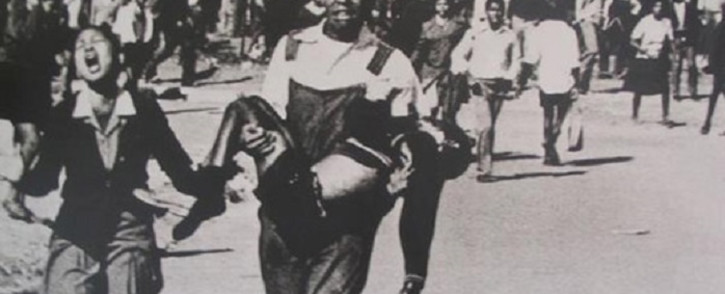 The iconic photo of Hector Pieterson being carried on 16 June 1976. Picture: Sam Nzima.
