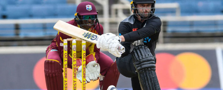 New Zealand beat the West Indies in their T20 International match played at Sabina Park in Jamaica on 10 August 2022. Picture: @BLACKCAPS/Twitter