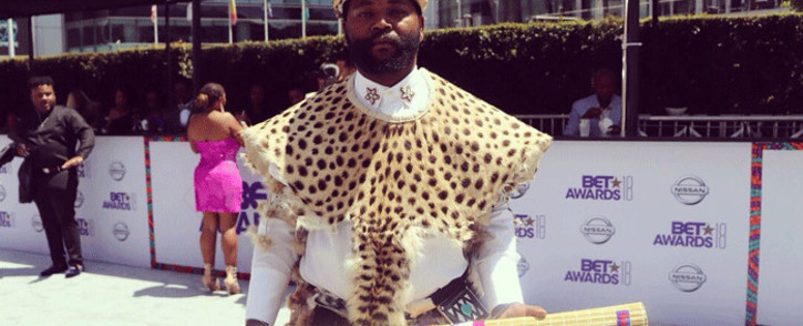 South African artist Sjava at the 2018 BET Awards. Picture: @BET_Africa/Twitter