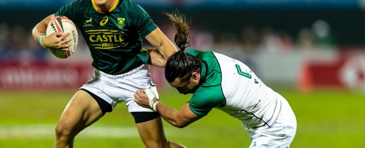Blitzbok playing at the Las Vegas Sevens on 01 March 2019. 