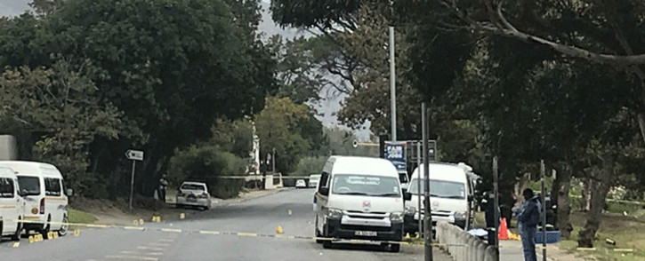 FILE: Hout Bay Main Road following a shooting at a taxi rank on 1 April 2019. Picture: Shamiela Fisher/EWN.