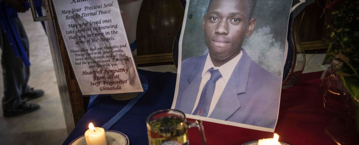 The memorial service of fatally stabbed pupil Kulani Mathebula. Picture: Abigail Javier/EWN