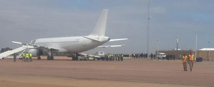 74 of the 85 South Africans killed in the Nigeria building collapse arrived at the Waterkloof Air Force Base on Sunday morning 16 November 2014. Picture @Chriseldalewis via Twitter