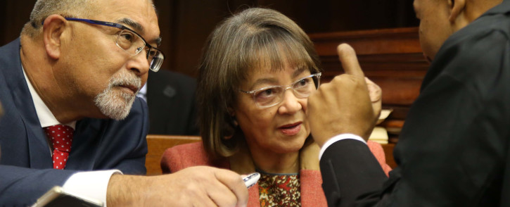 FILE: Cape Town Mayor Patricia de Lille with her legal team before court starts. Picture: Bertram Malgas/EWN.
