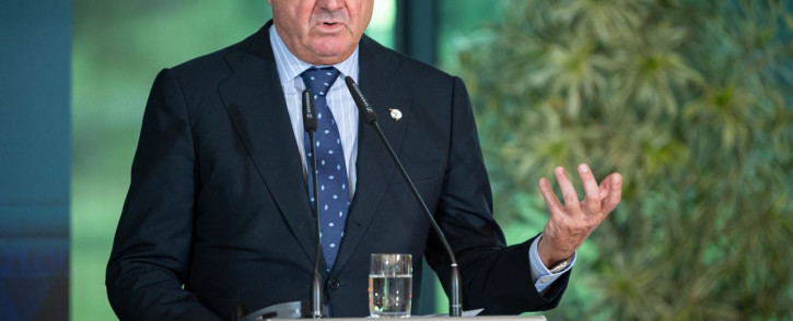 Vice President of the European Central Bank Luis de Guindos addresses the media after a European Union Informal Meeting of Economic and Financial Affairs Ministers in Brdo pri Kranju, Slovenia, on September 11, 2021. Picture: Jure Makovec / AFP.