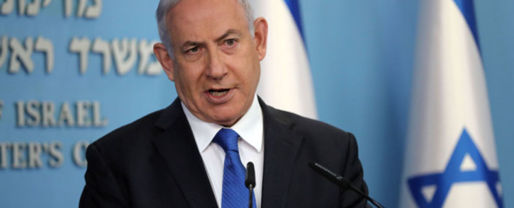 FILE: Israeli Prime Minister Benjamin Netanyahu gives a press conference in Jerusalem on 13 August 2020. Picture: AFP