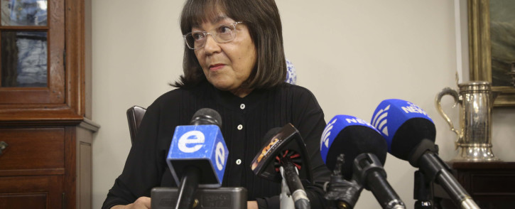 Cape Town Mayor Patricia de Lille addresses the media after a motion of no confidence against her was withdrawn in the city council on 26 July 2018. Picture: Cindy Archillies/EWN