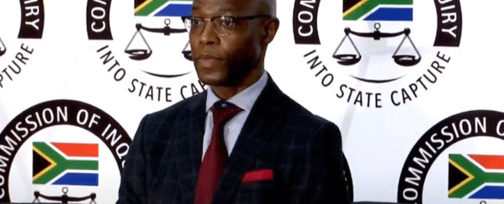 FILE: A screengrab of former Eskom executive Matshela Koko appearing at the state capture inquiry on 1 March 2021. Picture: SABC/YouTube