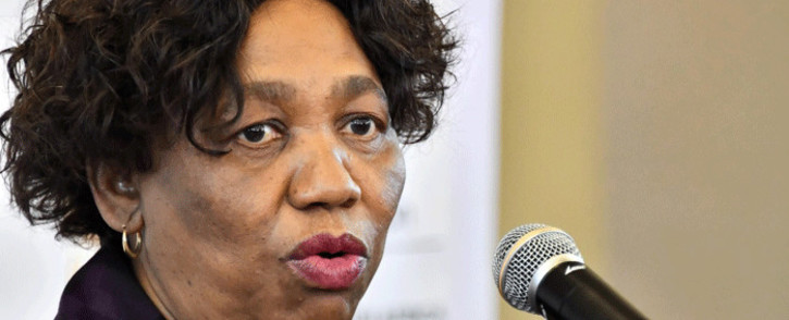 FILE: Basic Education Minister Angie Motshekga at a briefing on 1 June 2020. Picture GCIS.