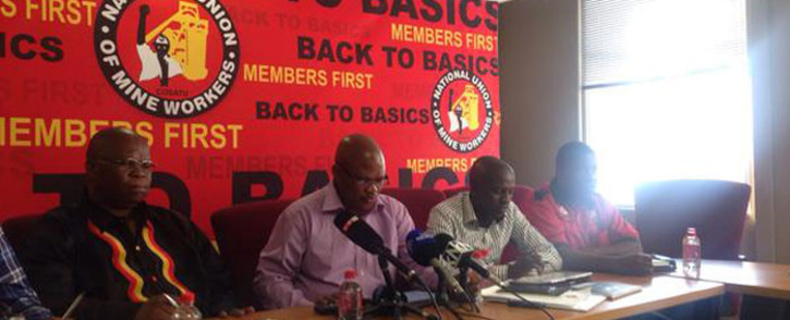 FILE. Members of the NUM NEC briefing the media following their meeting. Picture: Mia Lindeque/EWN
