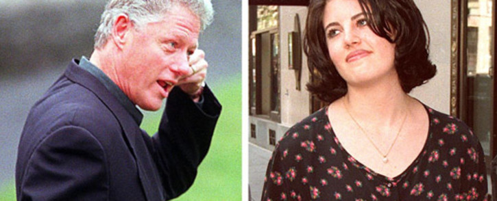 Bill Clinton and Monica Lewinsky. Picture: AFP.