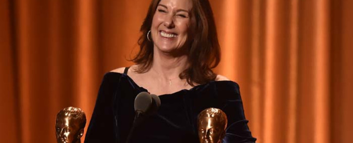 US producer Kathleen Kennedy accepts the Irving G. Thalberg Memorial Award at the 10th Annual Governors Awards gala hosted by the Academy of Motion Picture Arts and Sciences at the the Dolby Theater at Hollywood & Highland Center in Hollywood, California on 18 November 2018. Picture: AFP