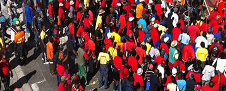 FILE: Samwu members will march to the Westonaria municipality offices today to demand an end to maladministration. Picture: Leeto Khoza/EWN. 