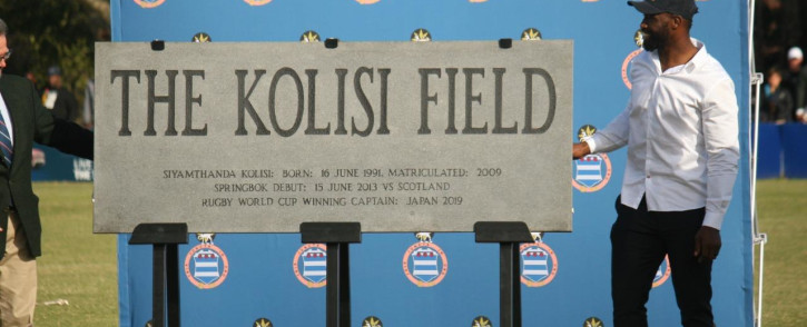 Springbok Captain Siya Kolisi alma mater Grey High School has been renamed Kolisi Field.