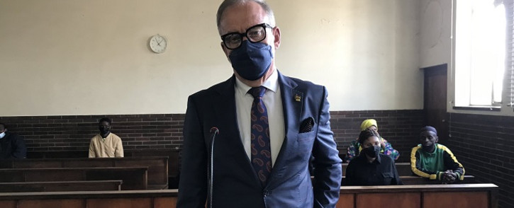 Carl Niehaus at the Estcourt Magistrates Court on Monday, 16 May 2022. Picture: Nhlanhla Mabaso/Eyewitness News