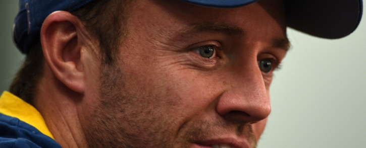 FILE: AB de Villiers speaks at a press conference on 17 March 2015.