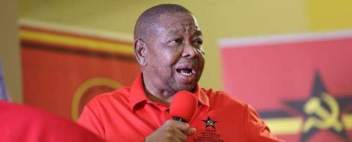 FILE: SACP SG Blade Nzimande speaking at the launch of the party’s 2019/2020 Red October campaign in the Eastern Cape on Sunday, 6 October 2019. Picture: @SACP1921/Twitter