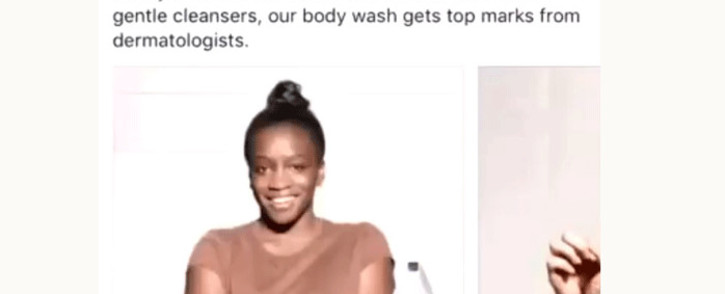 An image from Dove's advert which caused a stir on social media. Picture: Twitter.