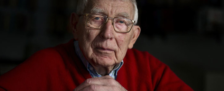 This file picture shows Dutchman Lodewijk Frederik Ottens, the inventor of the cassette tape, posing during a photo session in Eindhoven, on 23 January 2013. Ottens died at the age of 94 few on 6 March 2021. Picture: Jerry Lampen/AFP