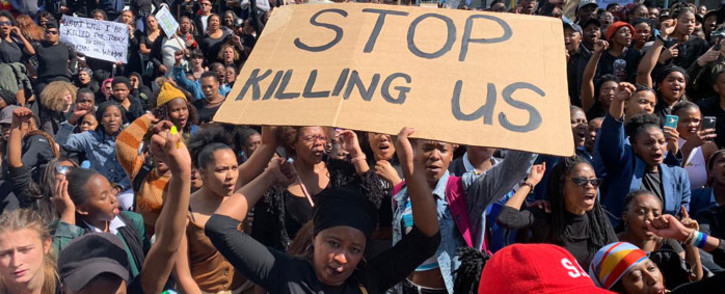 FILE: Capetonians took to the street to protest against gender-based violence on 4 September 2019. Picture: Christa Eybers/EWN