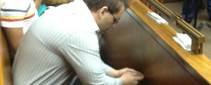 Roedolf Viviers appears in court in connection with Muhammed Kazi’s murder on 25 March 2013. Picture: Shain Germaner/EWN