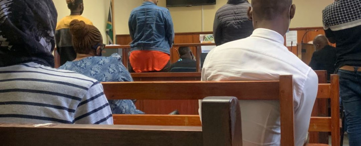 Onthatile Sebati and her alleged accomplices, Tumelo Mokone and Kagiso Mokone, are accused of killing four members of her family in 2016. They’ve applied for bail in the Brits Magistrates Court. Picture: Masechaba Sefularo/Eyewitness News