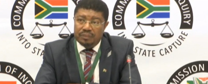 A screengrab of Ipid's Matthews Sesoko appearing at the Zondo Commission on 25 September 2019.
