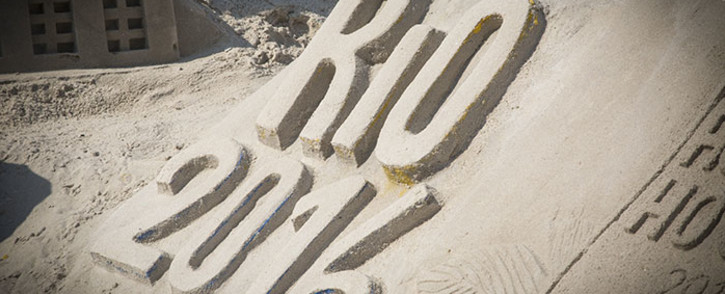 A sand sculpture on the beach in Rio de Janeiro, Brazil. Picture: Reinart Toerien.