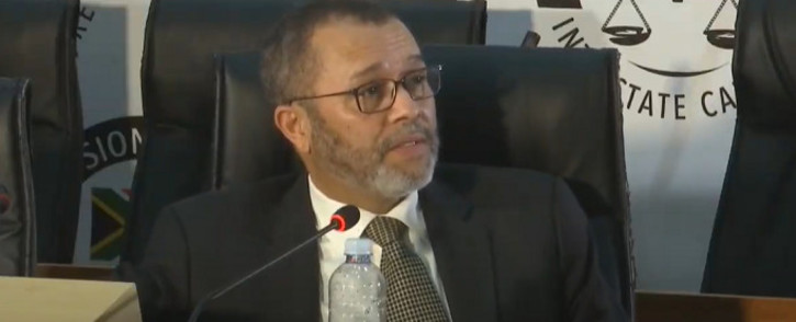 A screengrab shows ANC MP Cedrick Frolick at the state capture inquiry on 2 October 2020. Picture: SABC/YouTube