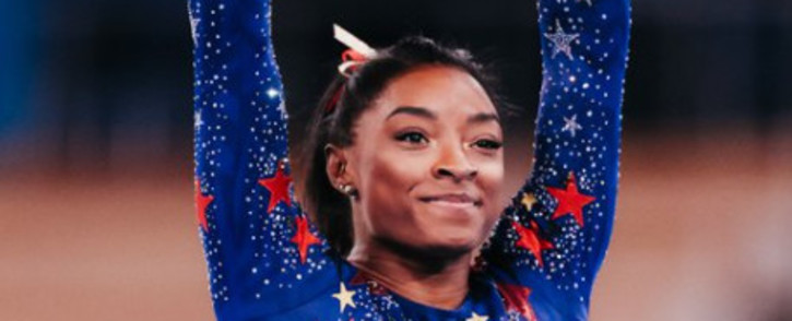 American gymnastics superstar Simone Biles at the Tokyo 2020 Olympic games. Picture: Twitter/@TeamUSA
