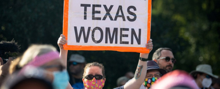  In this file photo taken on 2 October 2021 demonstrators rally against anti-abortion and voter suppression laws at the Texas State Capitol in Austin, Texas. Picture: AFP