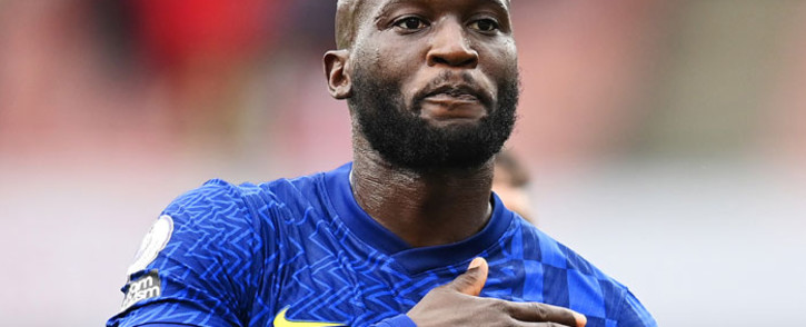 Chelsea's Romelu Lukaku celebrates after scoring a goal against Arsenal in their English Premier League match on 22 August 2021. Picture: @ChelseaFC/Twitter